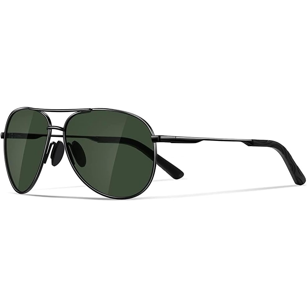 image:imageEiuizah Polarized Aviator Sunglasses for Men Women UV400 Driving ShadesGrayish Green