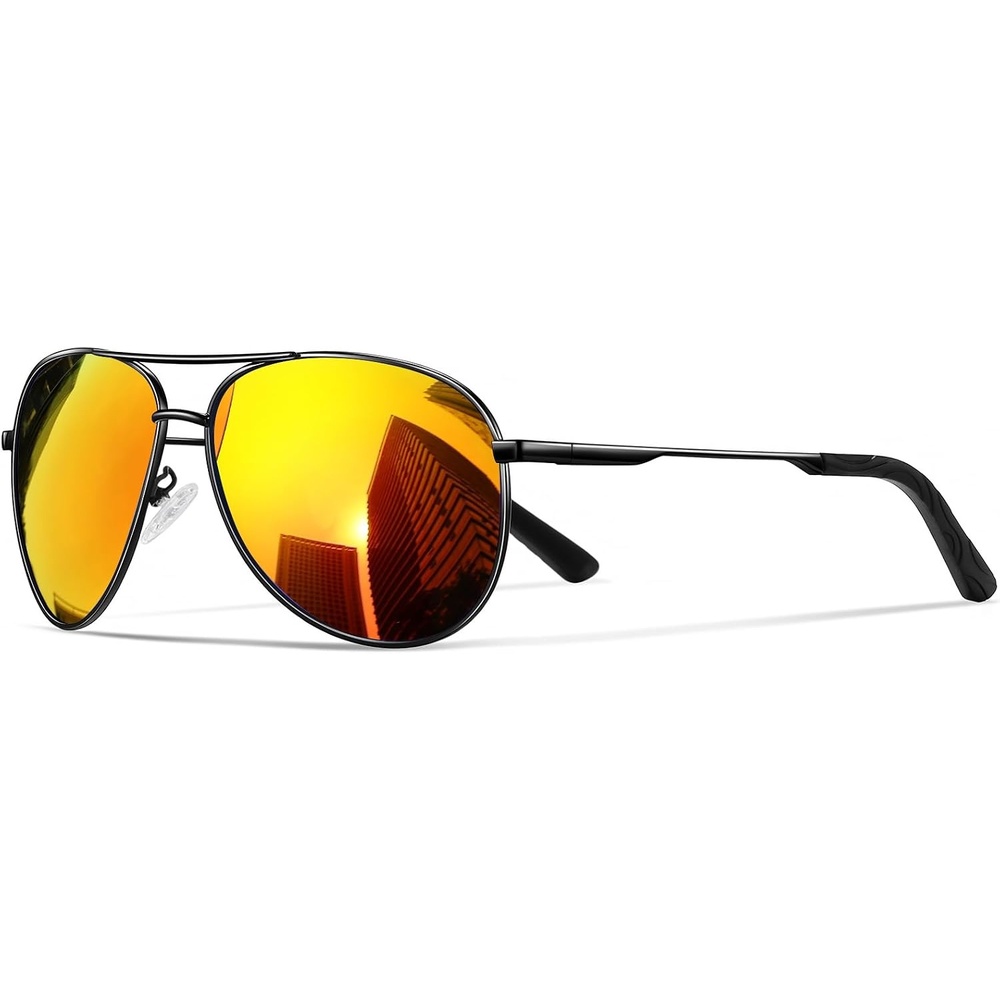 image:imageEiuizah Polarized Aviator Sunglasses for Men Women UV400 Driving ShadesRed