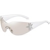 Transparent Frame Transparent Gray Lens