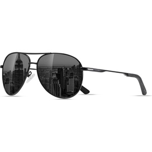 Eiuizah Polarized Aviator Sunglasses for Men Women UV400 Driving Shades(Black)
