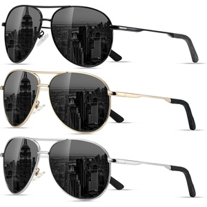 Eiuizah Polarized Aviator Sunglasses for Men Women UV400 Driving Shades(Grey/Grey/Grey)